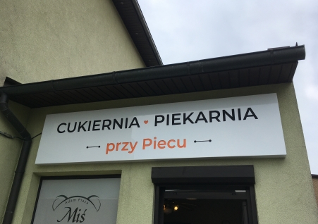Cukiernia Przy Piecu - kaseton LED