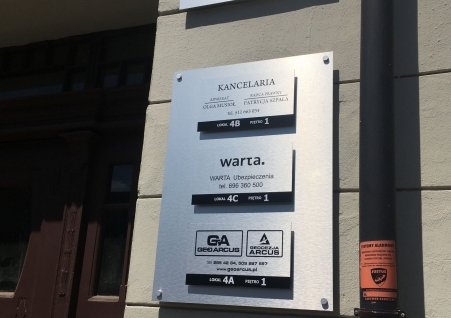 Kancelaria Prawna - Tablica informacyjna