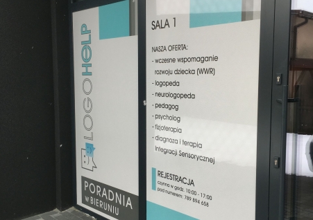 LogoHelp - oklejenie witryny folią OWV