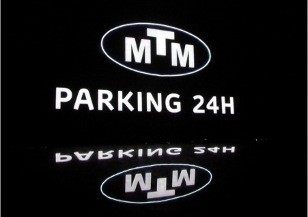 Litery 3D LED Parking 24H