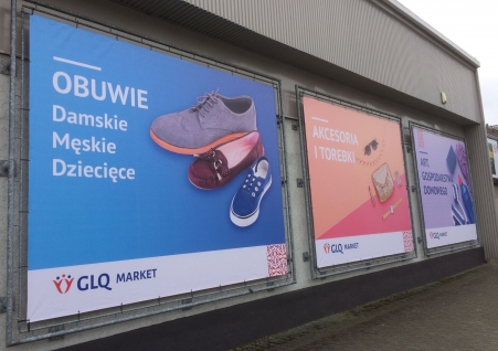 Banery reklamowe na podkonstrukcji