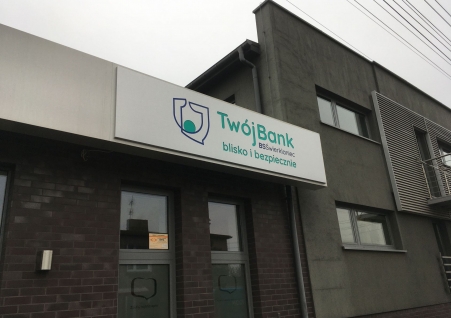 Bank Spółdzielczy Świerklaniec - kaseton LED