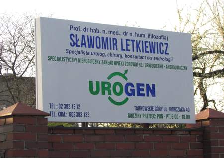 Kaseton świetlny LED z dibondu o wymiarach 2 x 1 metra