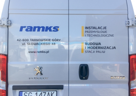 Ramks - oklejenie samochodu dostawczego